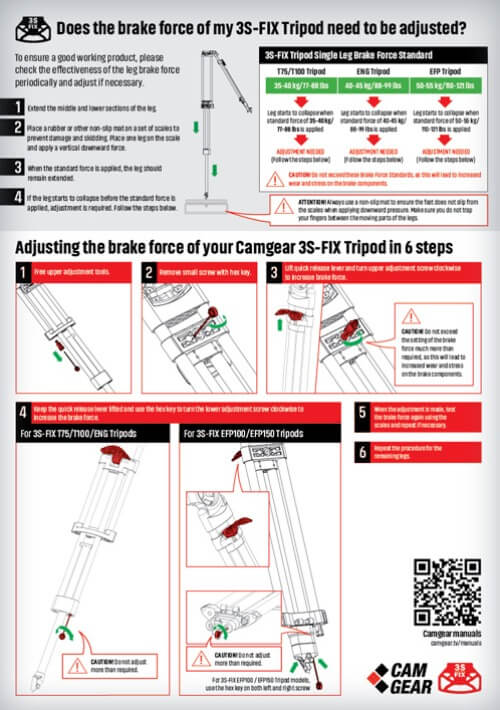 3S-DIX Brake Force Adjustment guide
